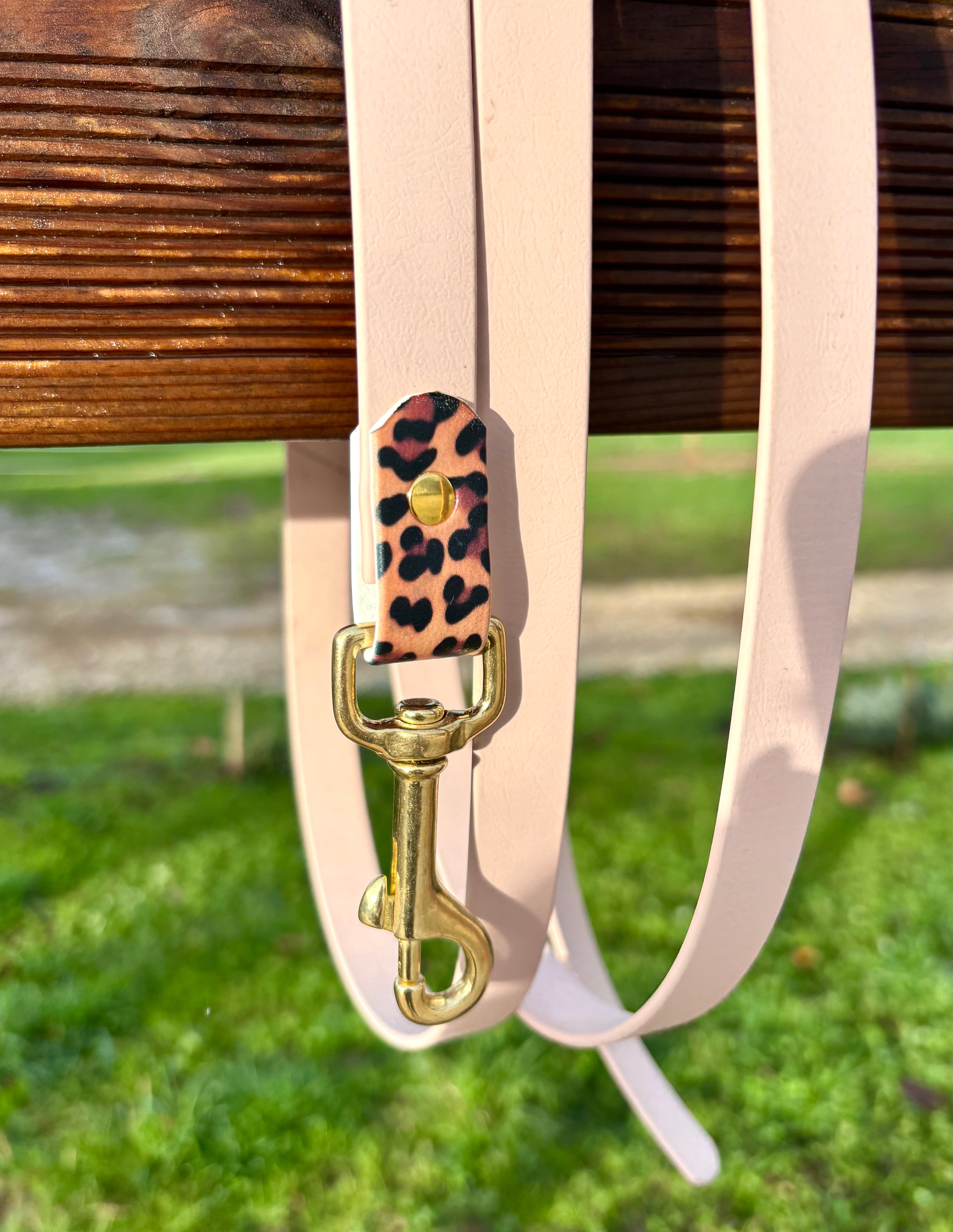 Longe biothane 2M beige léopard