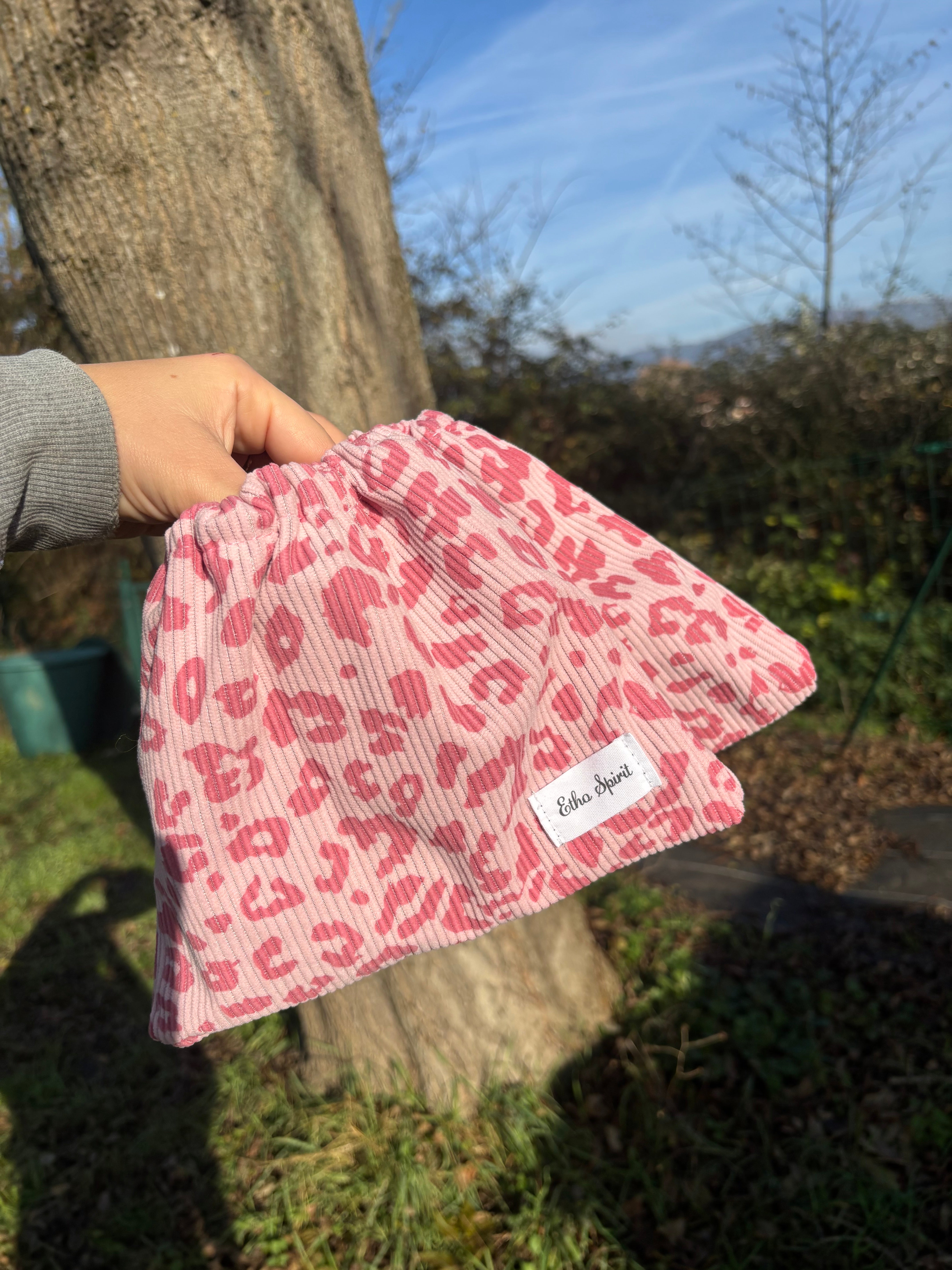 Housses d’étriers léopard rose