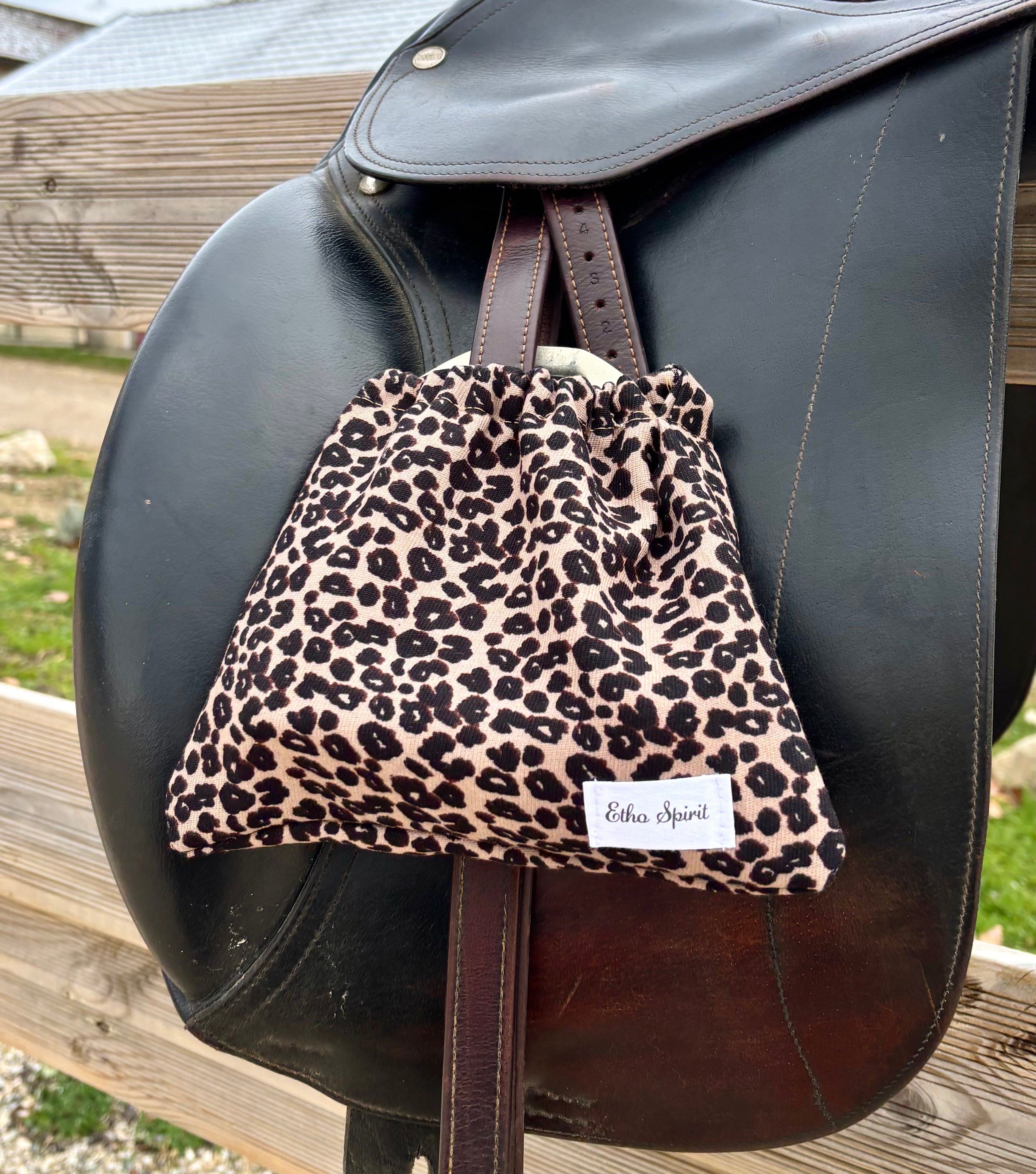 Housse d’étriers léopard