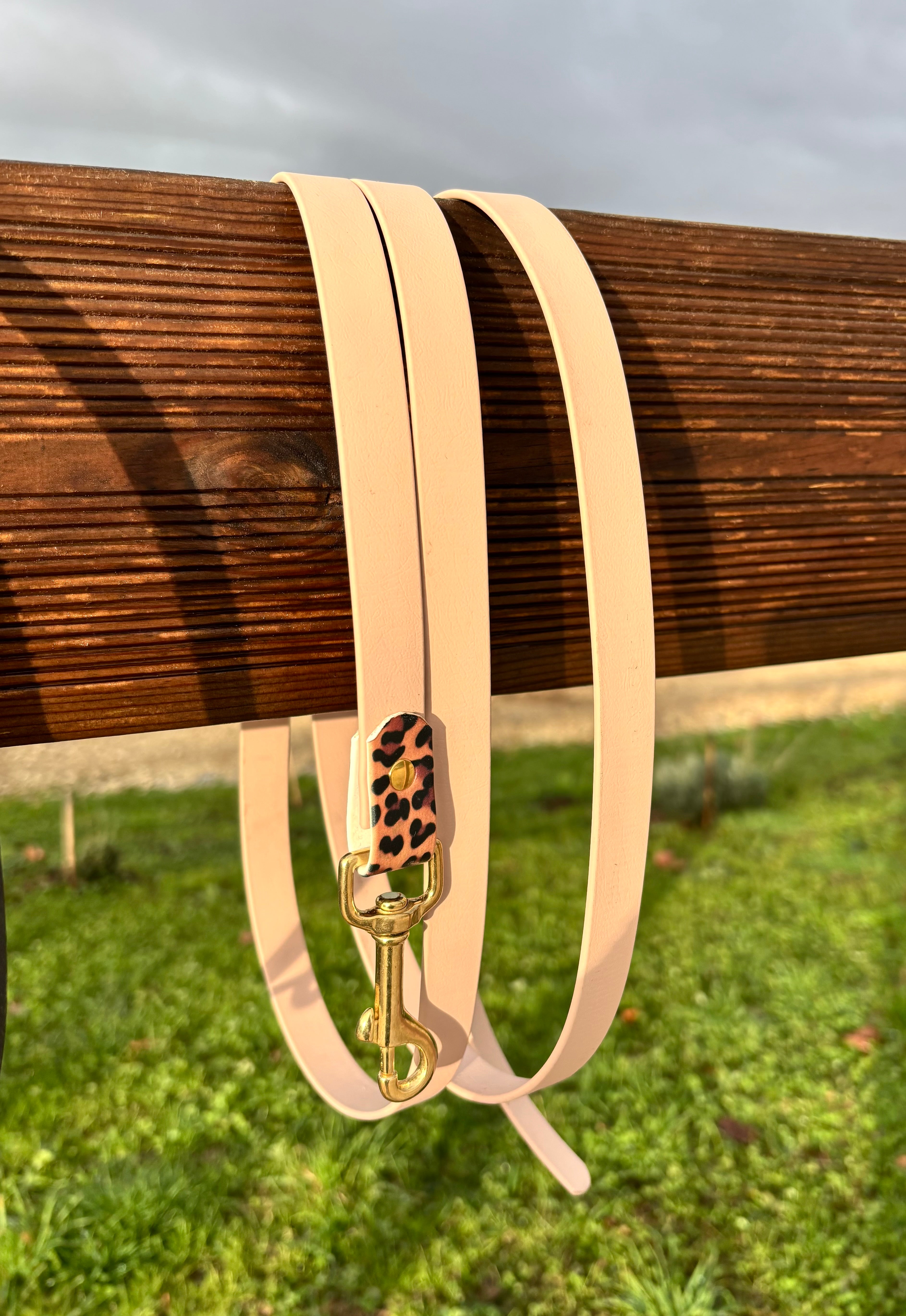 Longe biothane 2M beige léopard