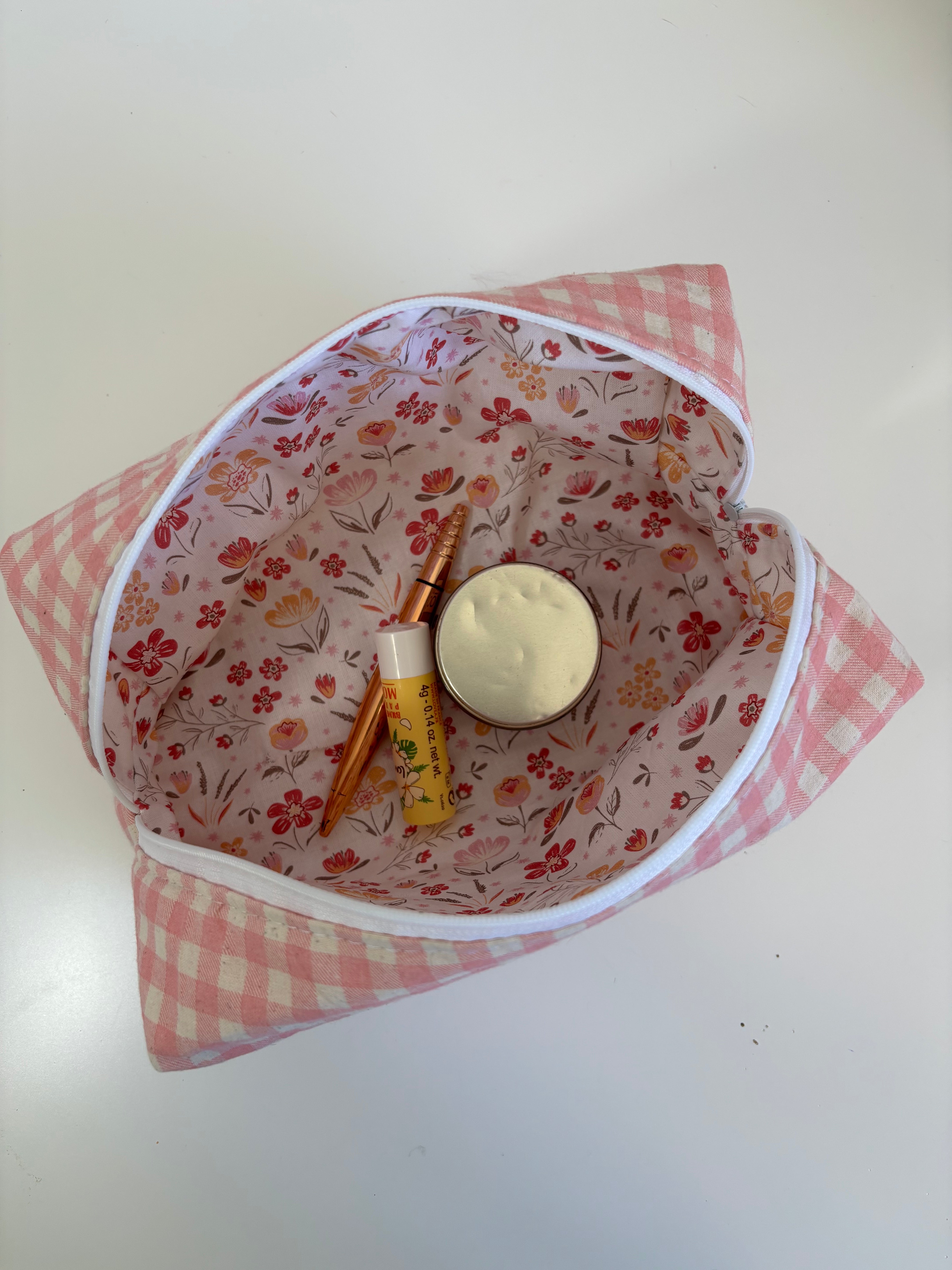 trousse | vichy rose