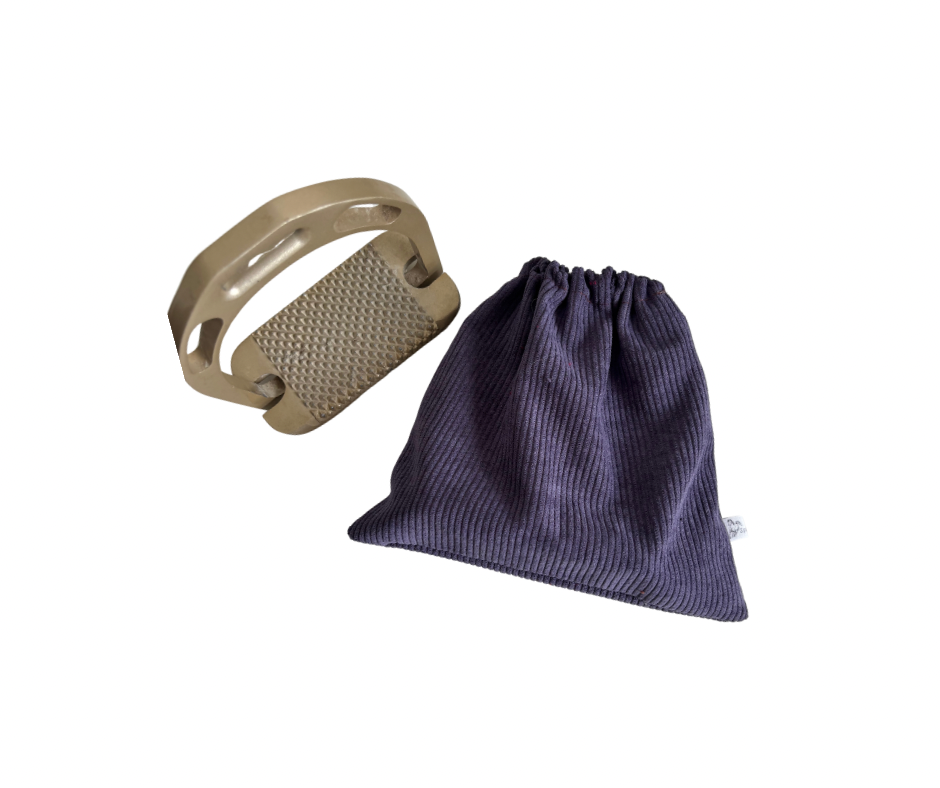 Housse d'étriers | velours cotelé bleu