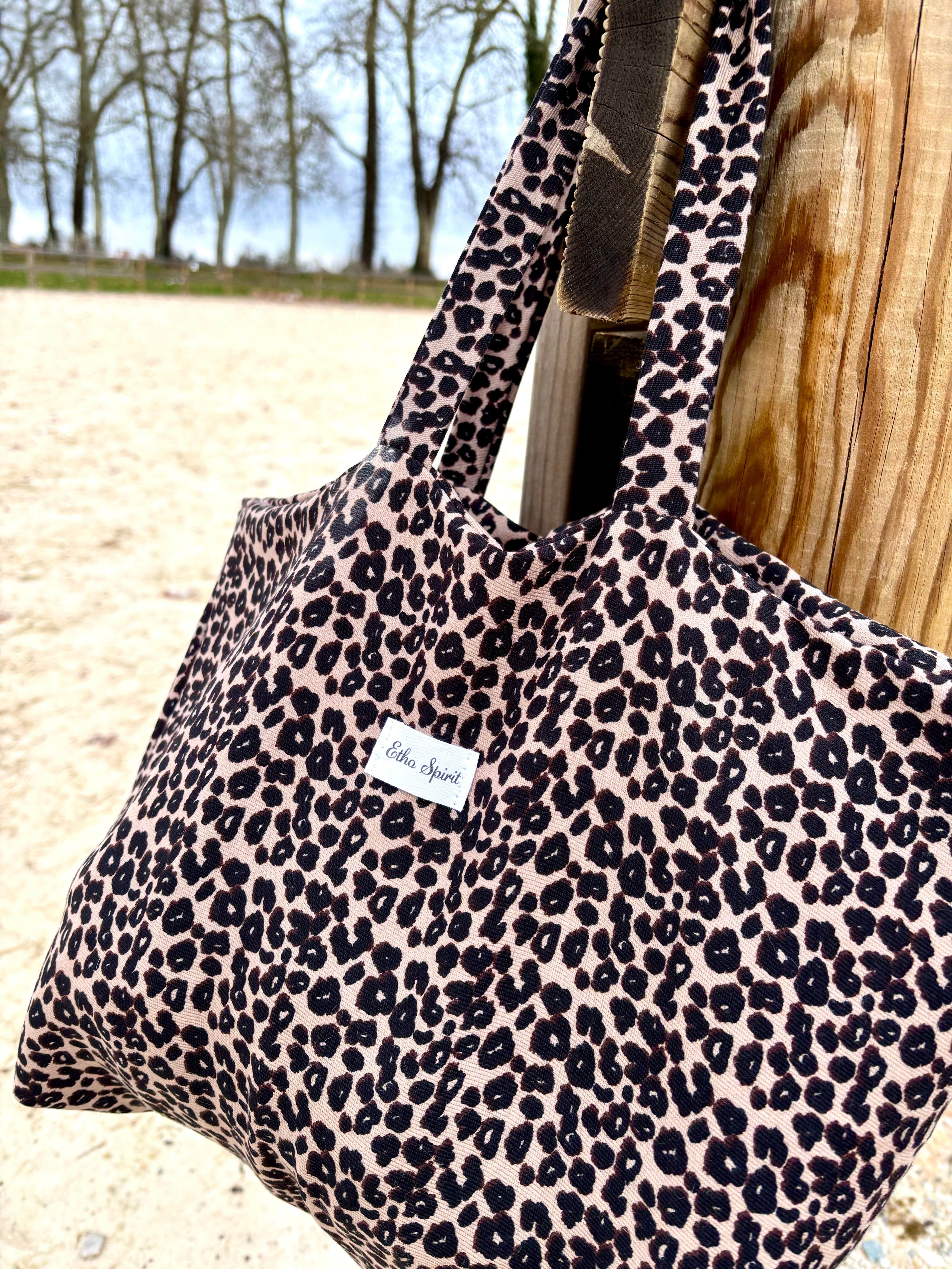 Tote bag léopard