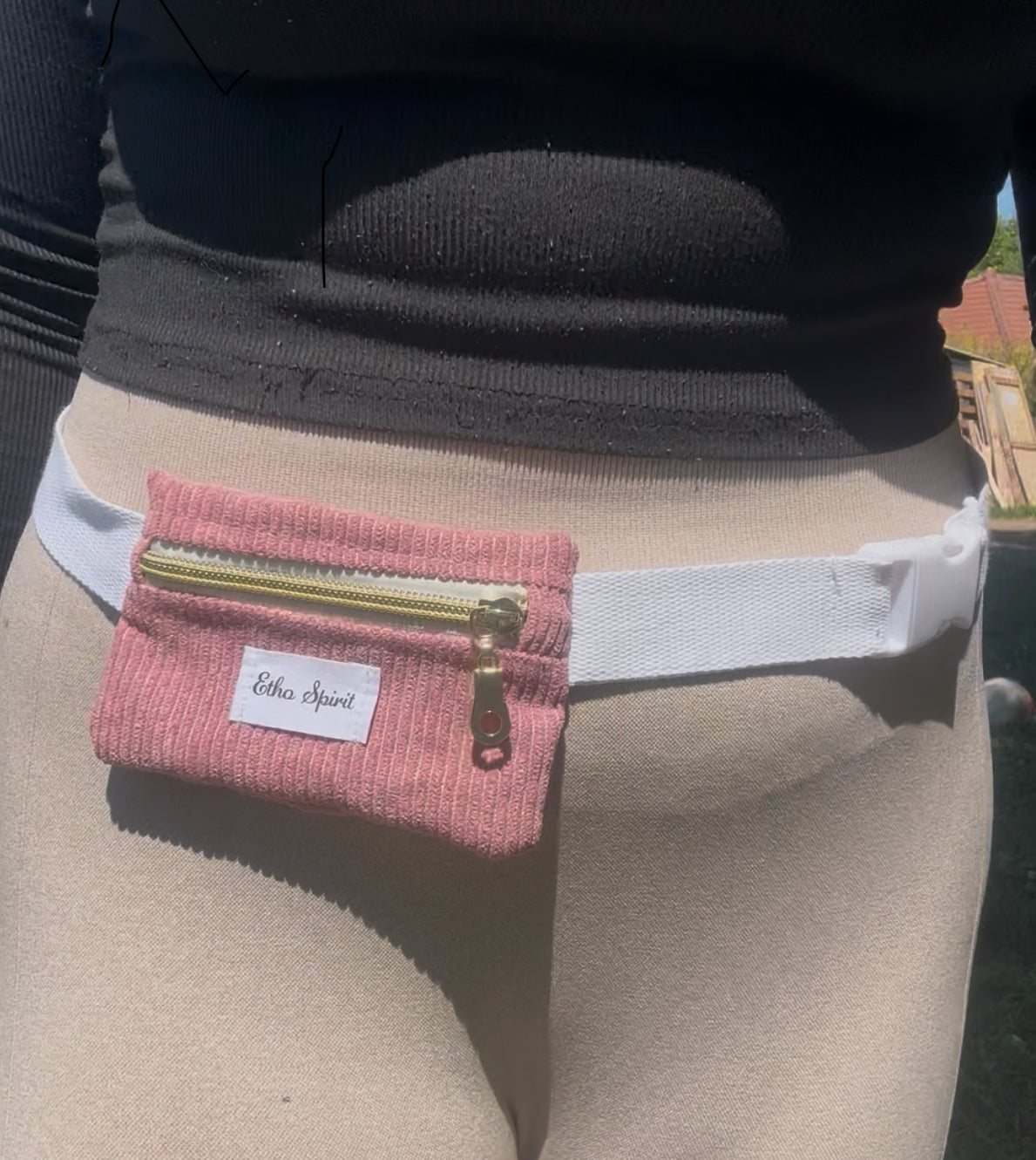 pochette à friandises vieux rose