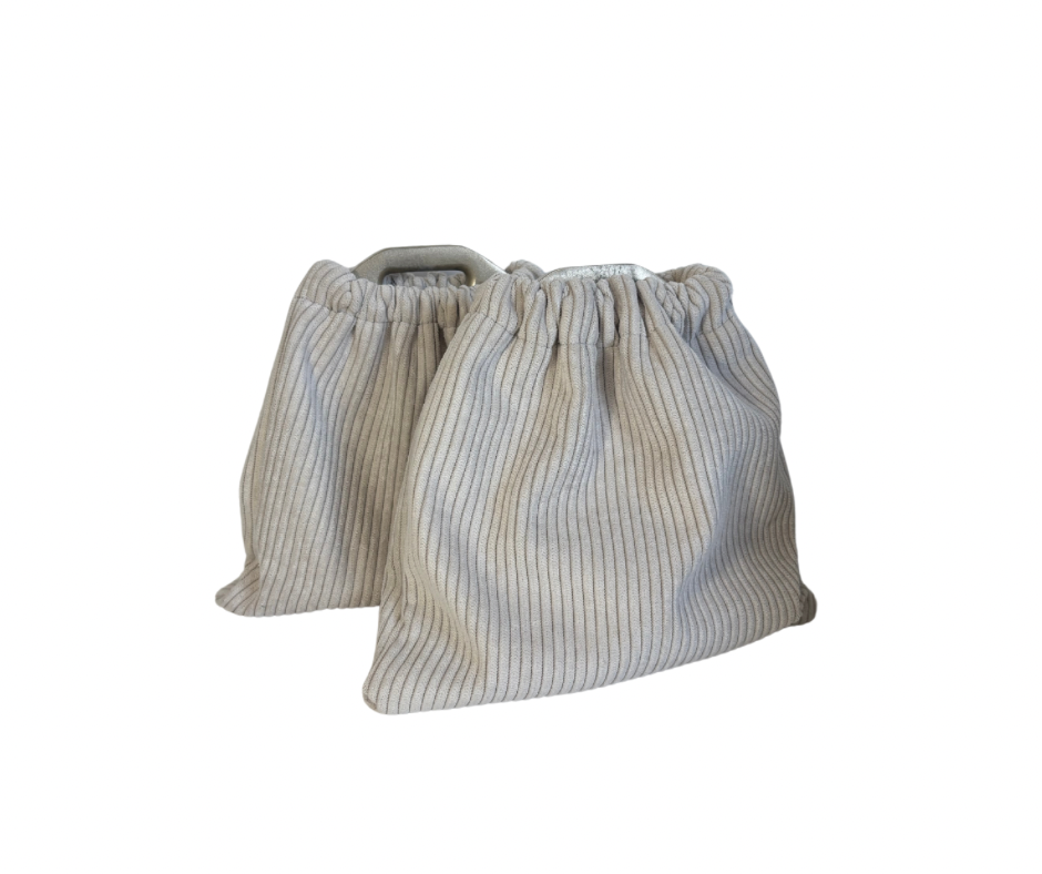Housse d'étriers | velours cotelé beige