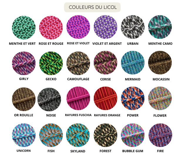 licol personnalisable | tressage éthnique