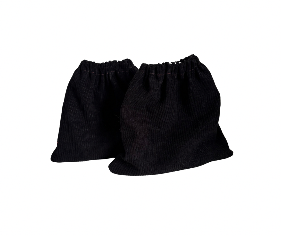 Housse d'étriers | velours cotelé noir