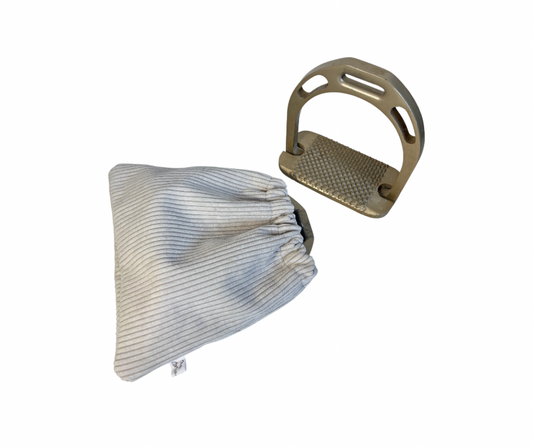 Housse d'étriers | velours cotelé beige