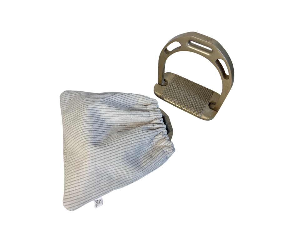Housse d'étriers | velours cotelé beige