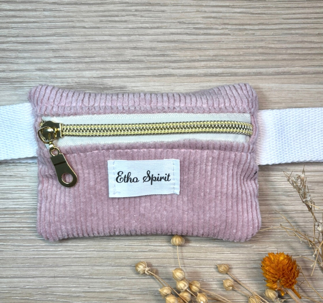 pochette à friandises rose pastel