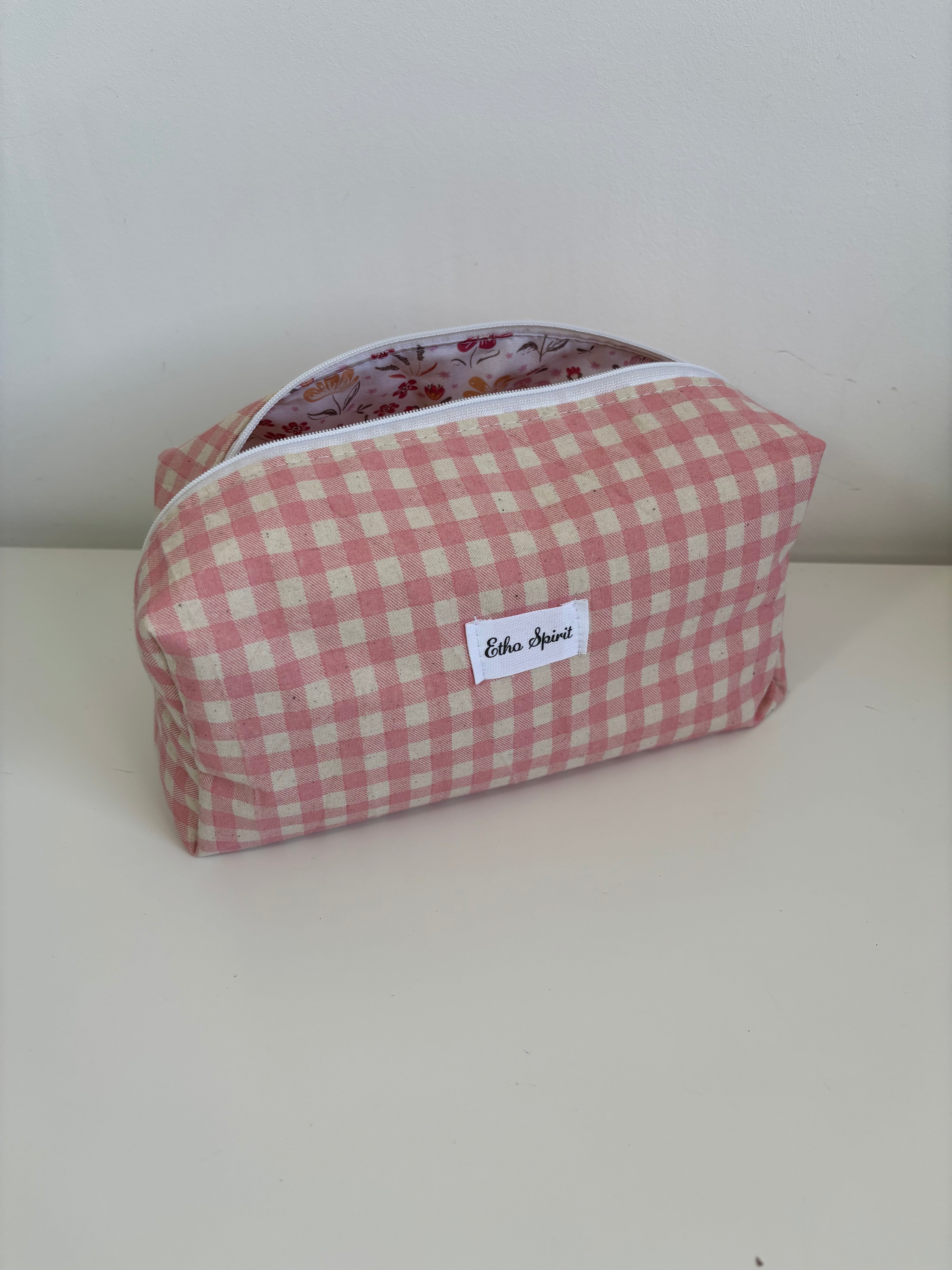 trousse | vichy rose