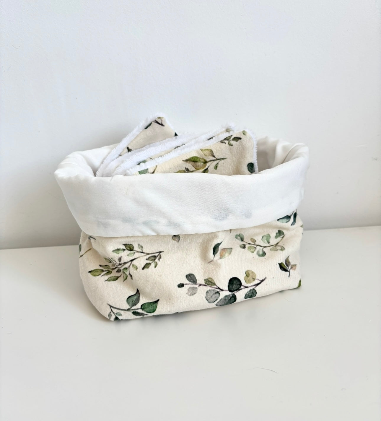 Ensemble : sa panière et ses 5 cotons