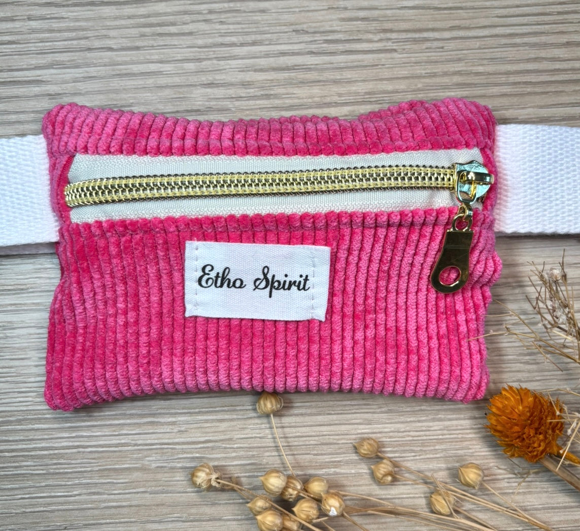 pochette à friandises rose fluo