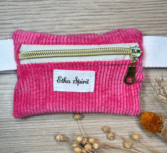 pochette à friandises rose fluo