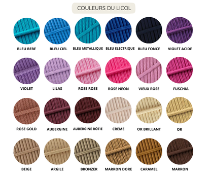 licol personnalisable | tressage éthnique